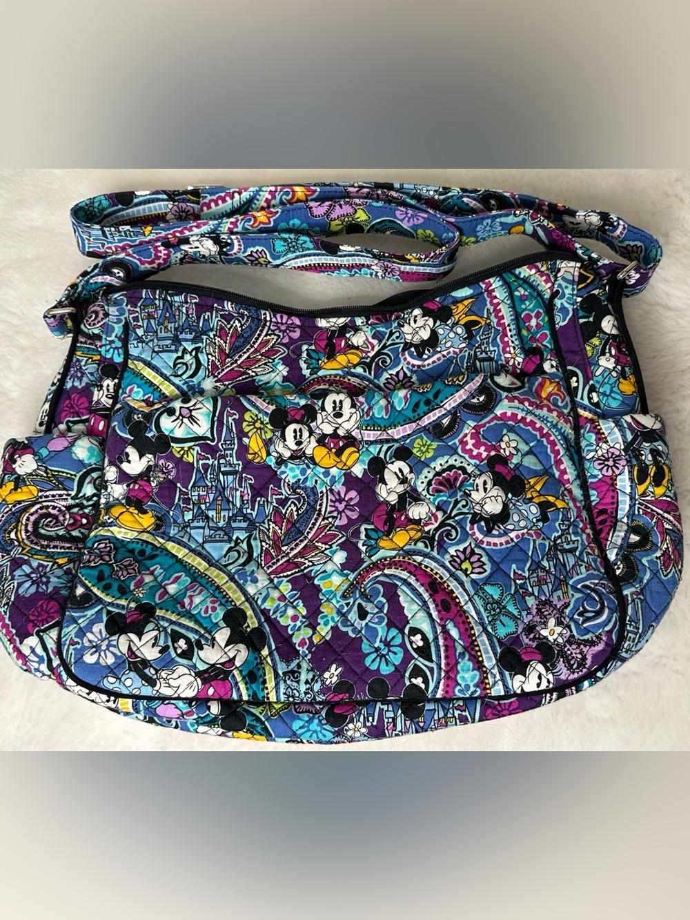 VERA BRADLEY Large, colorful On the Go Crossbody Bag - Picture 2 of 13